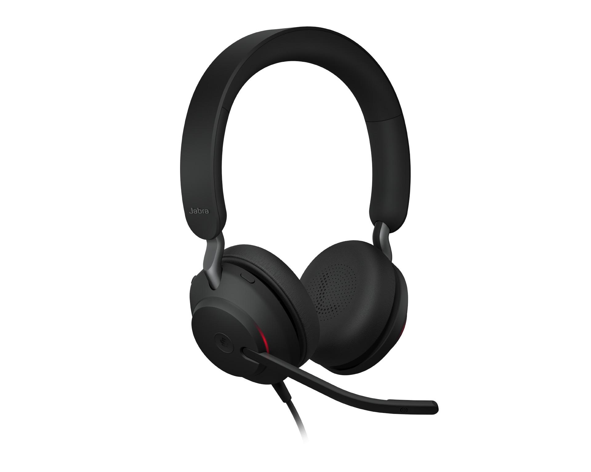Jabra Evolve2 40 SE стерео слушалки, UC, USB-C, черен | JAR Computers Jabra Evolve2 40 SE стерео слушалки, UC, USB-C, черен