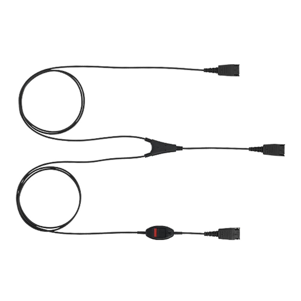Jabra Y-надзорен кабел w/mute QD-2xQD | JAR Computers Jabra Y-надзорен кабел w/mute QD-2xQD
