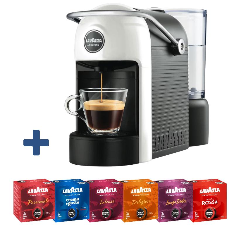 Кафемашина с капсули Lavazza AMM JOLIE EVO WHITE + 96 капсули