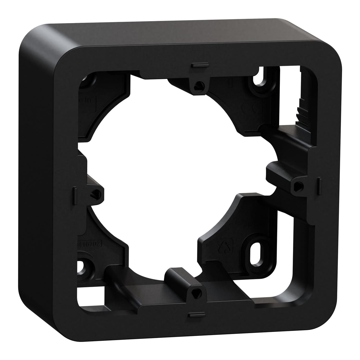 Kонзола за открит монтаж 1x 2M, Unica Pro, антрацит - Schneider Electric Unica NEW NU840254 | JAR Computers Kонзола за открит монтаж 1x 2M, Unica Pro, антрацит - Schneider Electric Unica NEW NU840254