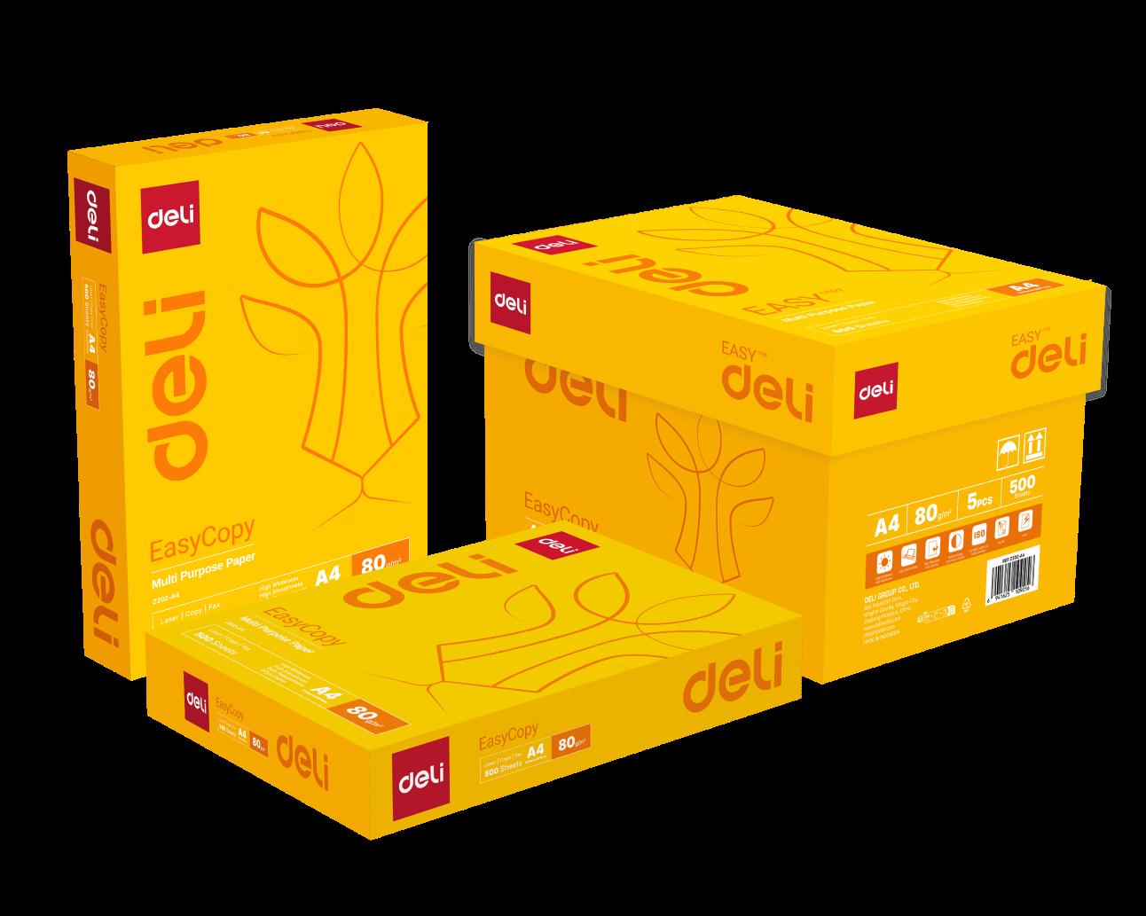 Копирна хартия Deli Easy Copy, А4, 80 г, бяла, CIE белота 150, PEFC, пакет 500 л. | JAR Computers Копирна хартия Deli Easy Copy, А4, 80 г, бяла, CIE белота 150, PEFC, пакет 500 л.