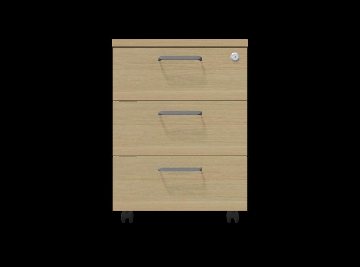 Мобилен контейнер с три чекмеджета Easy Space 3D, 430х480х600мм, ПДЧ 18 мм, дъб Кайзерберг | JAR Computers Мобилен контейнер с три чекмеджета Easy Space 3D, 430х480х600мм, ПДЧ 18 мм, дъб Кайзерберг