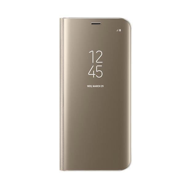 Оригинален кейс с поставка, през който виждате информация от дисплея за Samsung Galaxy S8 - Samsung Clear View Stand Cover EF-ZG950CFEGWW (златист) | JAR Computers Оригинален кейс с поставка, през който виждате информация от дисплея за Samsung Galaxy S8 - Samsung Clear View Stand Cover EF-ZG950CFEGWW (златист)