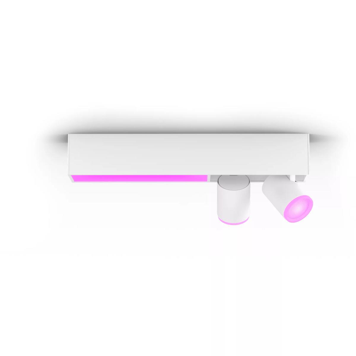 Philips Hue White and colour ambience Centris 2-spot ceiling light | JAR Computers Philips Hue White and colour ambience Centris 2-spot ceiling light