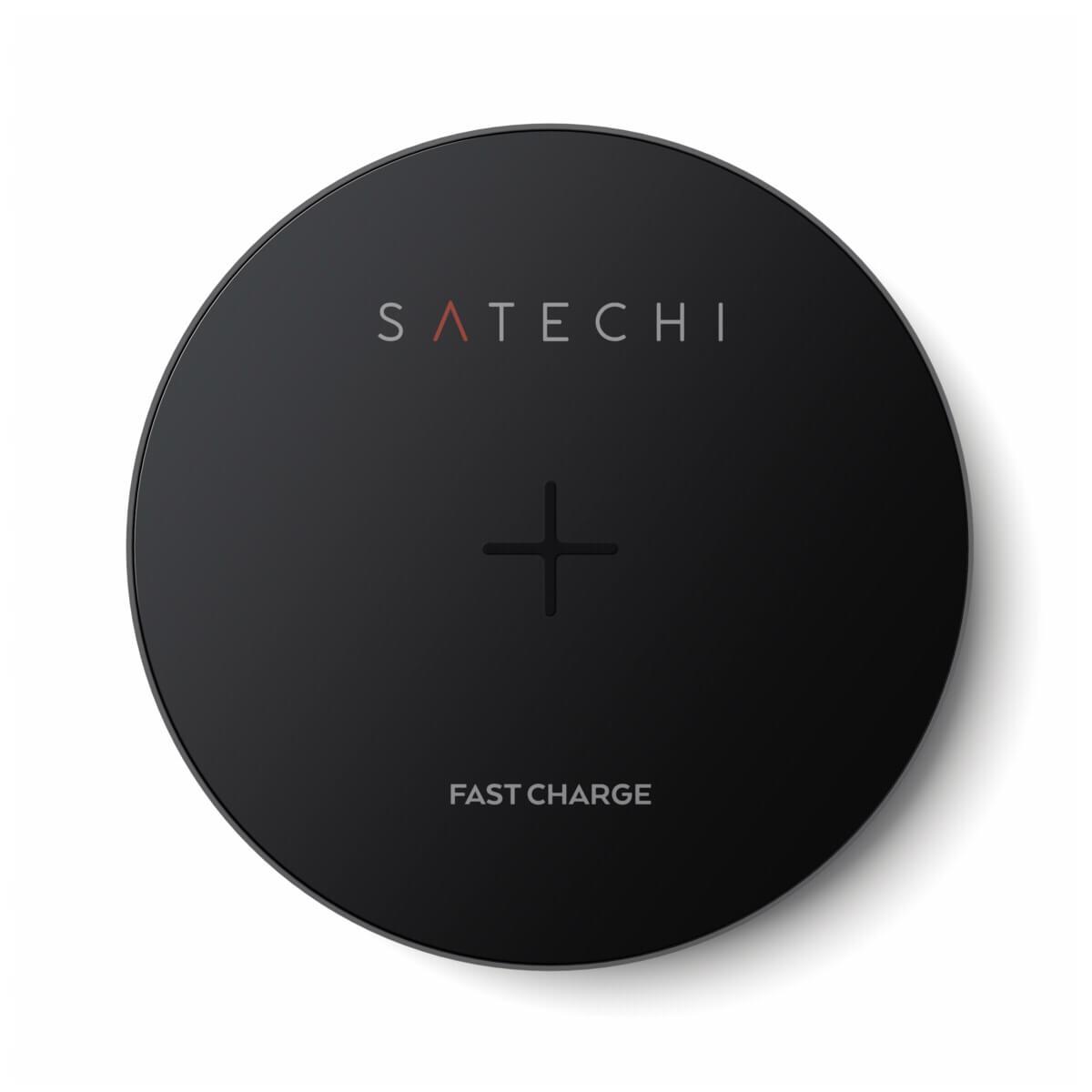 Поставка (пад) за безжично захранване за QI съвместими устройства - Satechi Wireless Charging Pad Fast Charge (тъмносив) | JAR Computers Поставка (пад) за безжично захранване за QI съвместими устройства - Satechi Wireless Charging Pad Fast Charge (тъмносив)
