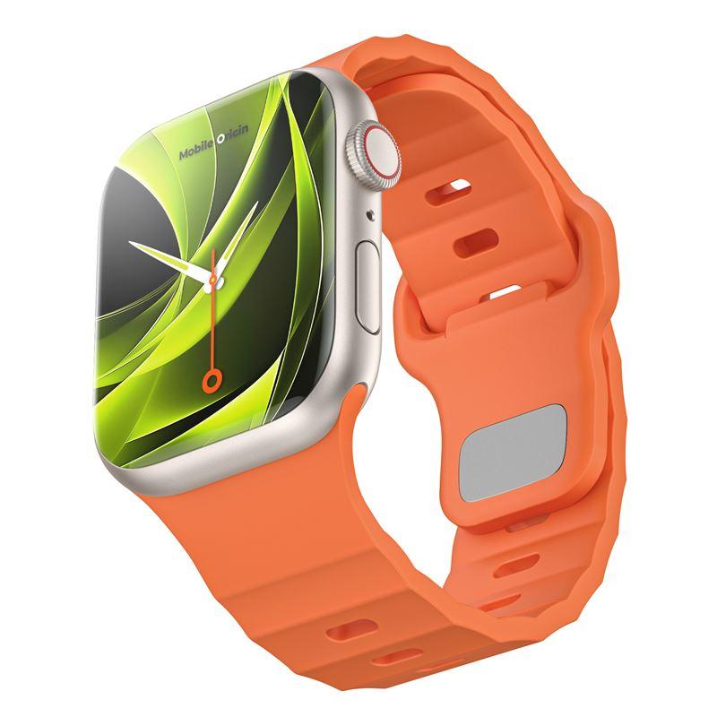 Силиконова каишка за Apple Watch 44мм, 45мм, 46мм, Ultra, Ultra 2, Ultra 3 49мм - Mobile Origin Magnetic Watch Strap III (оранжев) | JAR Computers Силиконова каишка за Apple Watch 44мм, 45мм, 46мм, Ultra, Ultra 2, Ultra 3 49мм - Mobile Origin Magnetic Watch Strap III (оранжев)