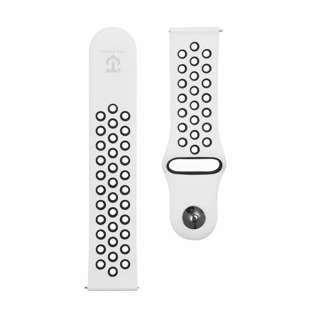 Силиконова каишка за Samsung Galaxy Watch, Huawei Watch, Xiaomi, Garmin и други часовници с 22мм захват - Tactical 713 Double Silicone Band 22mm (черен-бял) | JAR Computers Силиконова каишка за Samsung Galaxy Watch, Huawei Watch, Xiaomi, Garmin и други часовници с 22мм захват - Tactical 713 Double Silicone Band 22mm (черен-бял)