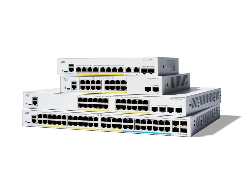 Cisco Catalyst 1300 48-port GE, Full PoE, 4x1G SFP | JAR Computers Cisco Catalyst 1300 48-port GE, Full PoE, 4x1G SFP