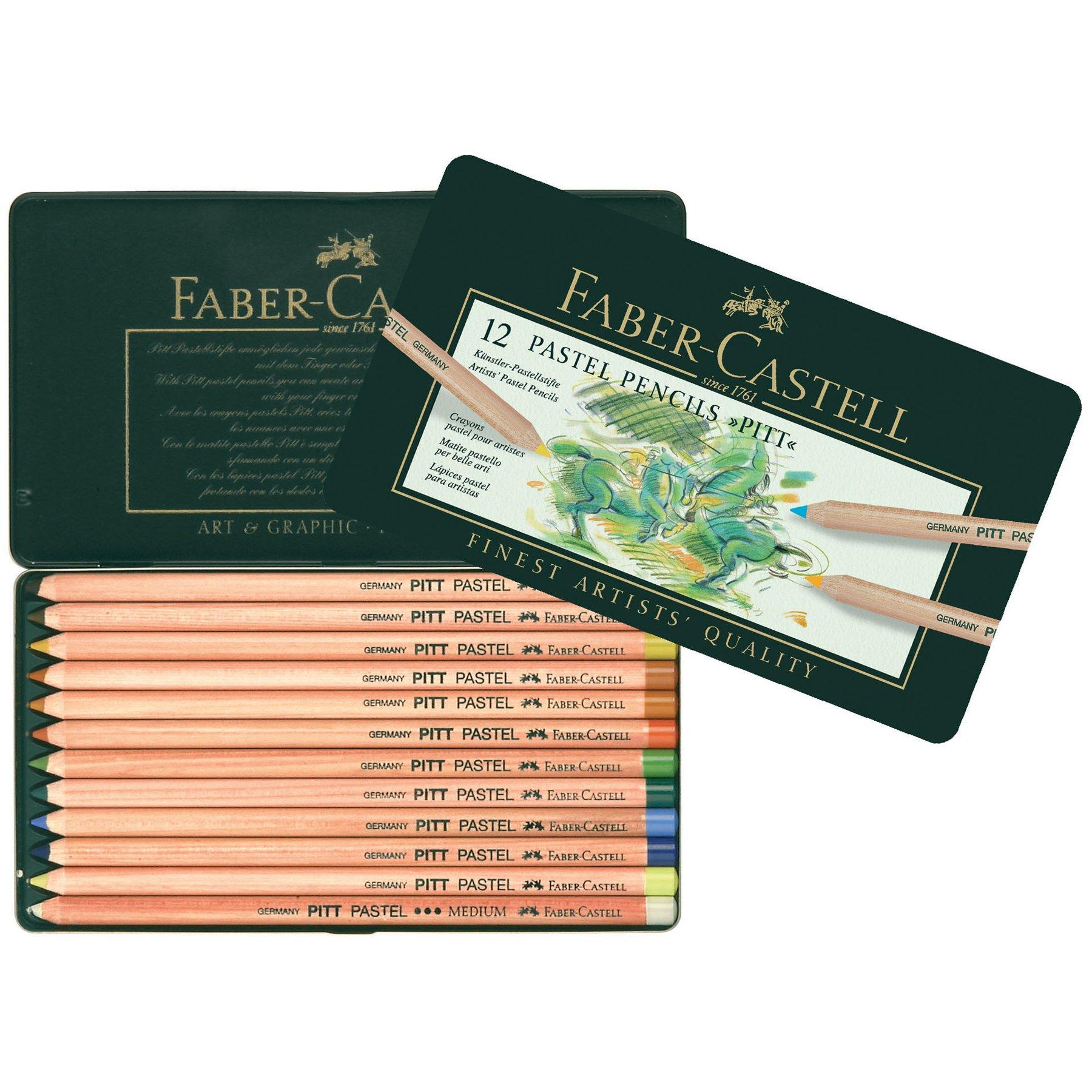Faber-Castell Цветни моливи Pitt Pastel, 12 цвята | JAR Computers Faber-Castell Цветни моливи Pitt Pastel, 12 цвята