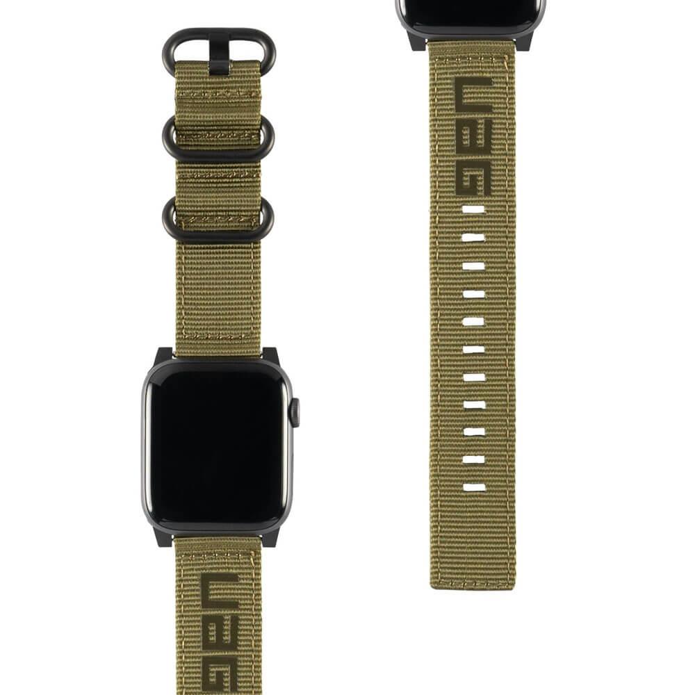 Изключително здрава текстилна каишка за Apple Watch 42мм, 44мм, 45мм, 46мм, Ultra, Ultra 2 49мм - Urban Armor Gear Active Nato Strap (зелен) | JAR Computers Изключително здрава текстилна каишка за Apple Watch 42мм, 44мм, 45мм, 46мм, Ultra, Ultra 2 49мм - Urban Armor Gear Active Nato Strap (зелен)
