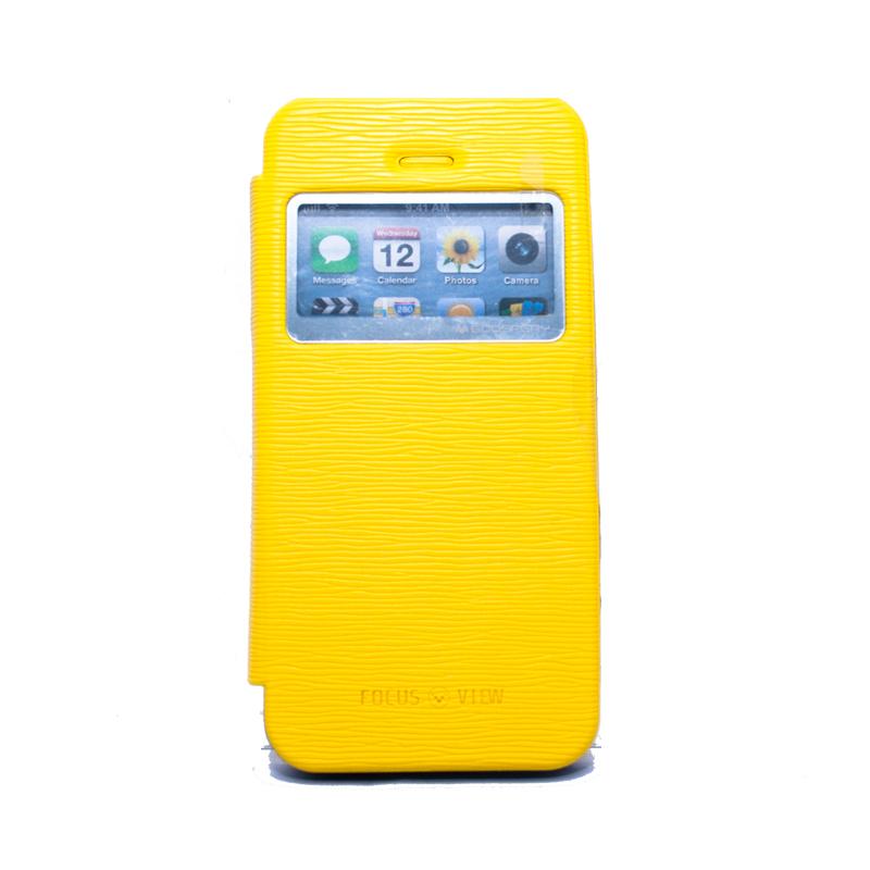 Кожен калъф, тип портфейл за iPhone 5S, iPhone 5, iPhone SE - Mercury Goospery Focus View Cover Case (жълт) | JAR Computers Кожен калъф, тип портфейл за iPhone 5S, iPhone 5, iPhone SE - Mercury Goospery Focus View Cover Case (жълт)