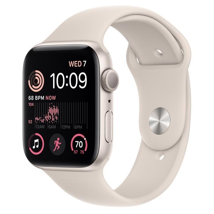 Оригинална силиконова каишка за Apple Watch 42мм, 44мм, 45мм, 46мм, Ultra 49мм - Apple Watch Starlight Sport Band Stainless Steel Pin (reconditioned) | JAR Computers Оригинална силиконова каишка за Apple Watch 42мм, 44мм, 45мм, 46мм, Ultra 49мм - Apple Watch Starlight Sport Band Stainless Steel Pin (reconditioned)