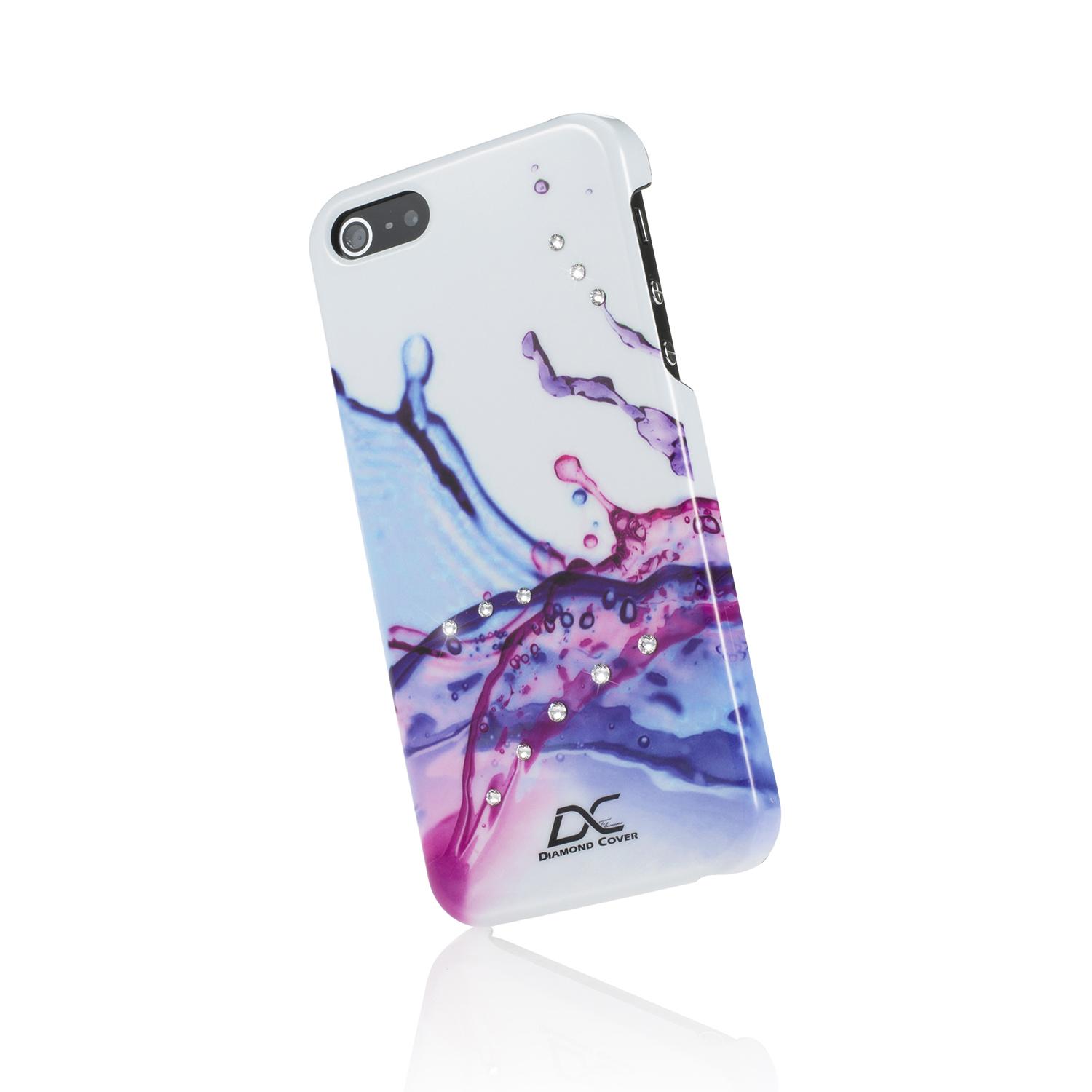 Поликарбонатов кейс за iPhone 5, iPhone 5S, iPhone SE - Diamond Cover Water Pink Case (с кристали на Сваровски) | JAR Computers Поликарбонатов кейс за iPhone 5, iPhone 5S, iPhone SE - Diamond Cover Water Pink Case (с кристали на Сваровски)