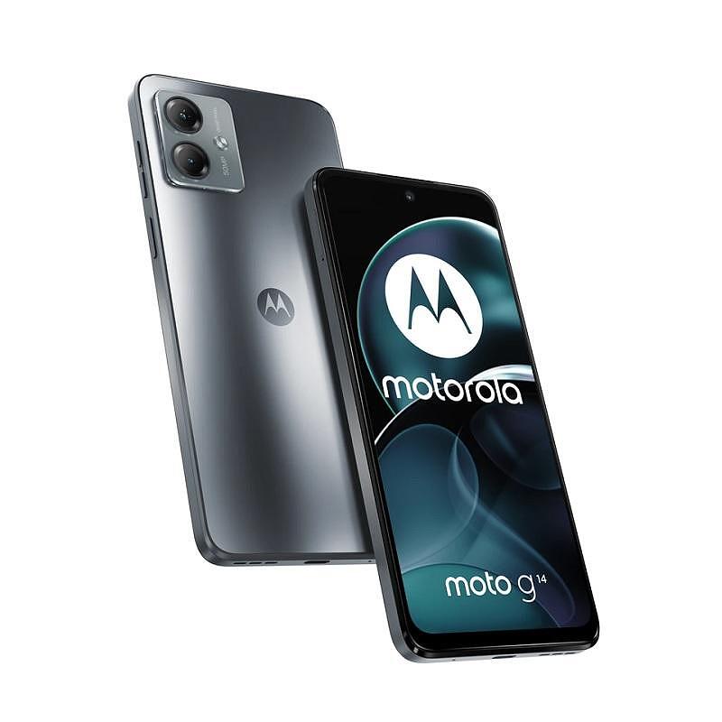 Смартфон Motorola MOTO G14 128/4 STEEL GRAY , 128 GB, 4 GB