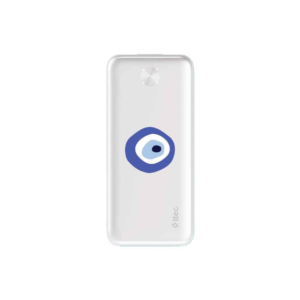 ttec ReCharger 10.000mAh Powerbank white (print) (2BB234B) (TTEC2BB234B)