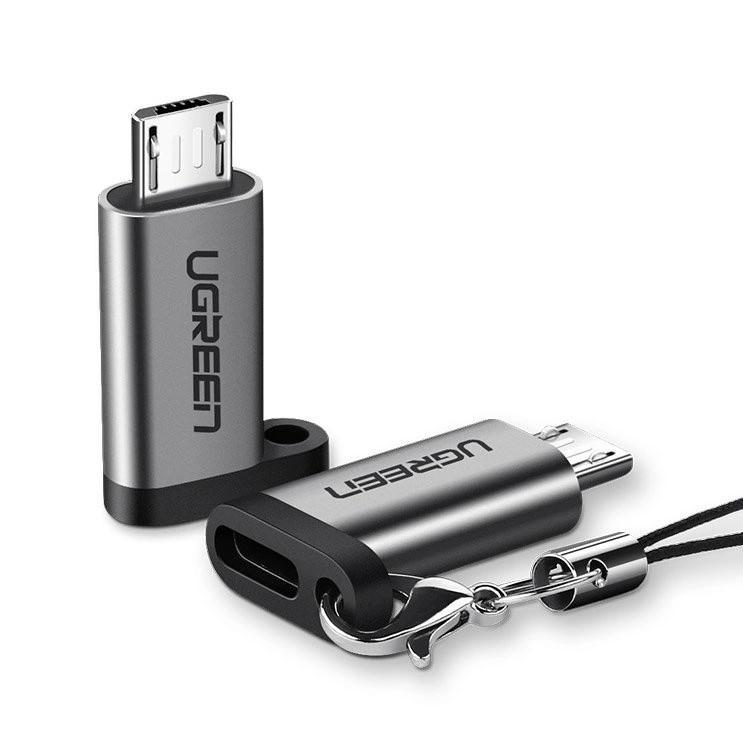 Адаптер Ugreen USB Type C към micro USB (50590) - сив