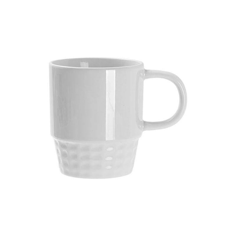 BESTSUB Чаша Stacking, керамична, с дръжка, 300 ml, бяла | JAR Computers BESTSUB Чаша Stacking, керамична, с дръжка, 300 ml, бяла