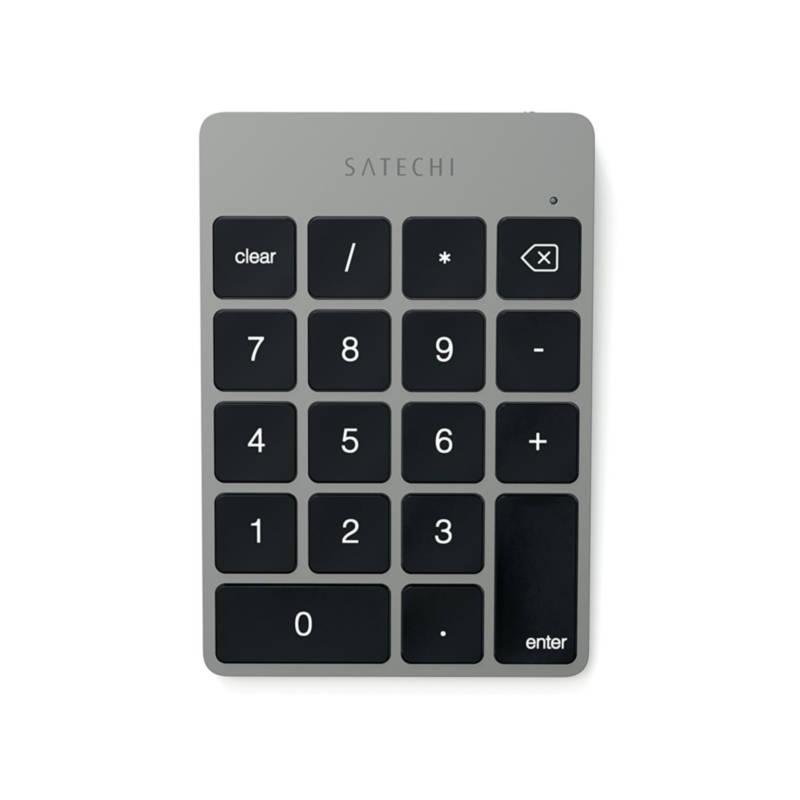 Безжична Bluetooth клавиатура с 18 бутона за MacBook - Satechi Slim Aluminum Wireless Keypad (тъмносива) | JAR Computers Безжична Bluetooth клавиатура с 18 бутона за MacBook - Satechi Slim Aluminum Wireless Keypad (тъмносива)