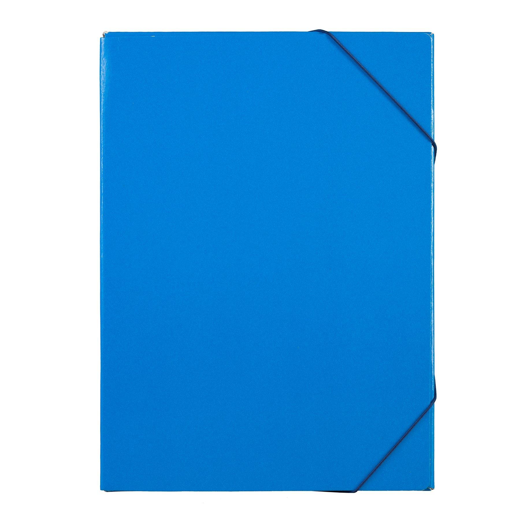 Бокс, с ластик, A4, 15 mm, UV лак, син | JAR Computers Бокс, с ластик, A4, 15 mm, UV лак, син