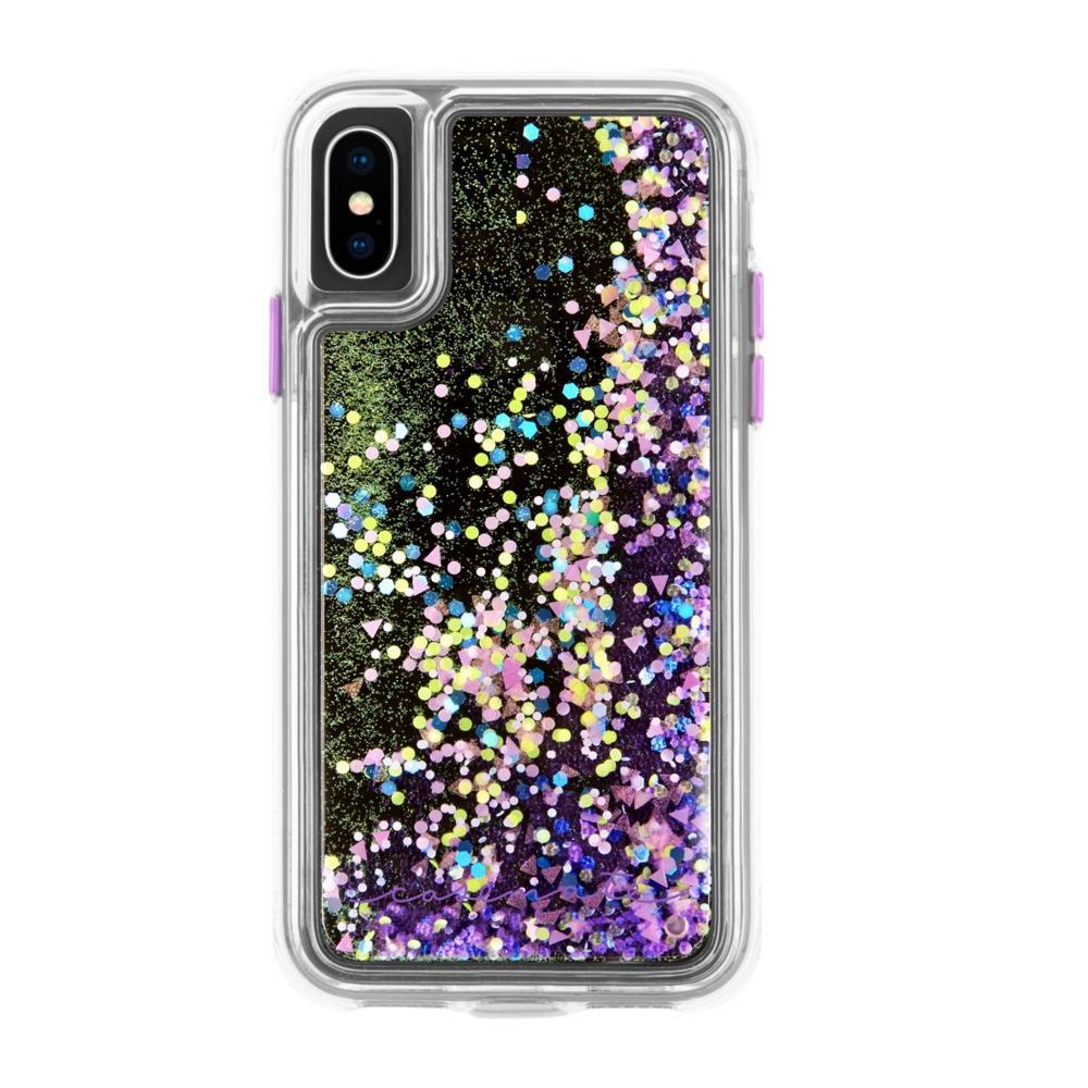 Дизайнерски кейс с висока защита за Apple iPhone XS, iPhone X - CaseMate Waterfall Glow Case (лилав) | JAR Computers Дизайнерски кейс с висока защита за Apple iPhone XS, iPhone X - CaseMate Waterfall Glow Case (лилав)