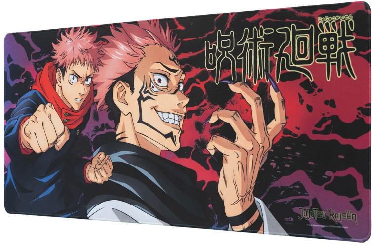 Гейминг подложка за мишка Grupo Erik - Jujutsu Kaisen, XL, мека, многоцветна