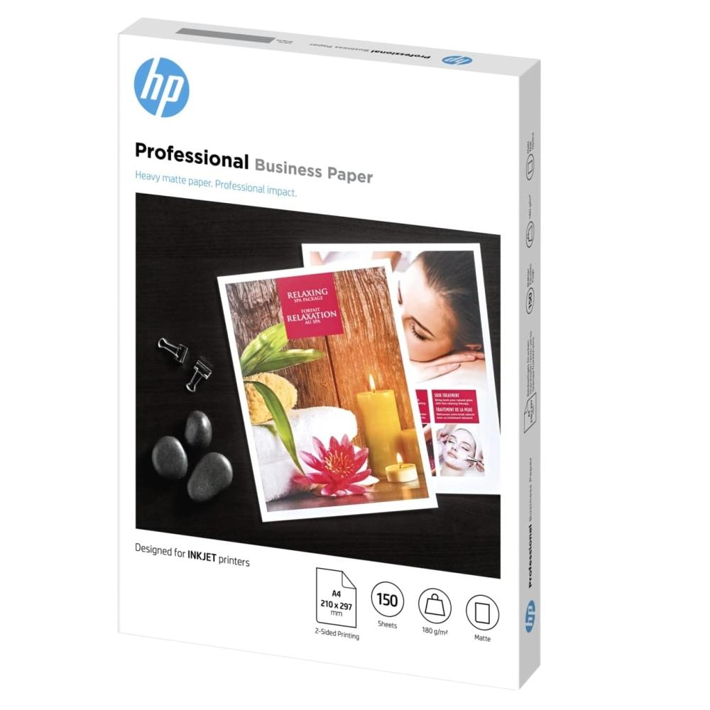 HP Professional Inkjet Matte FSC paper, 180 g/m2, 150 sht/A4/210 x 297 mm