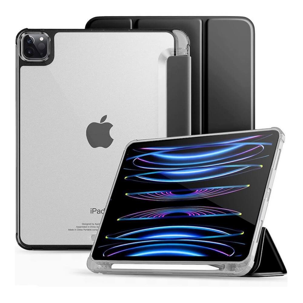 Кожен кейс и поставка за iPad Pro 11 M2 (2022), iPad Pro 11 M1 (2021), iPad Pro 11 (2020) (черен-прозрачен) - Tech-Protect SC Pen Hybrid Case | JAR Computers Кожен кейс и поставка за iPad Pro 11 M2 (2022), iPad Pro 11 M1 (2021), iPad Pro 11 (2020) (черен-прозрачен) - Tech-Protect SC Pen Hybrid Case