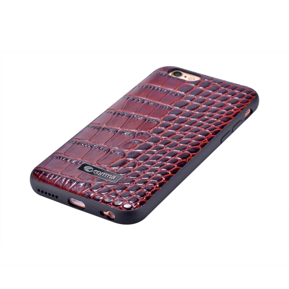 Кожен кейс за iPhone 6, iPhone 6S - Comma Croco Leather Case (червен) | JAR Computers Кожен кейс за iPhone 6, iPhone 6S - Comma Croco Leather Case (червен)