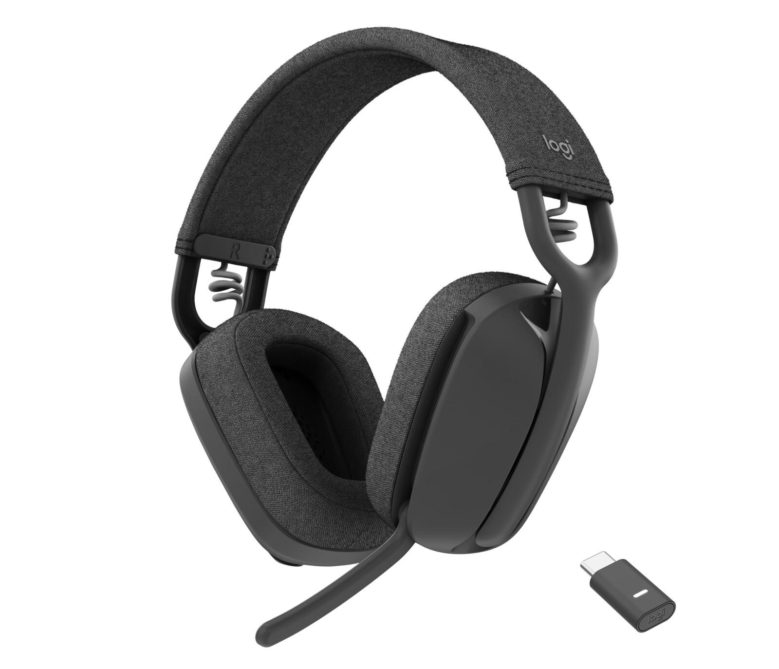 Logitech Zone Vibe Wireless UC Слушалки Безжичен Лента за глава Обаждания/музика Bluetooth Графит