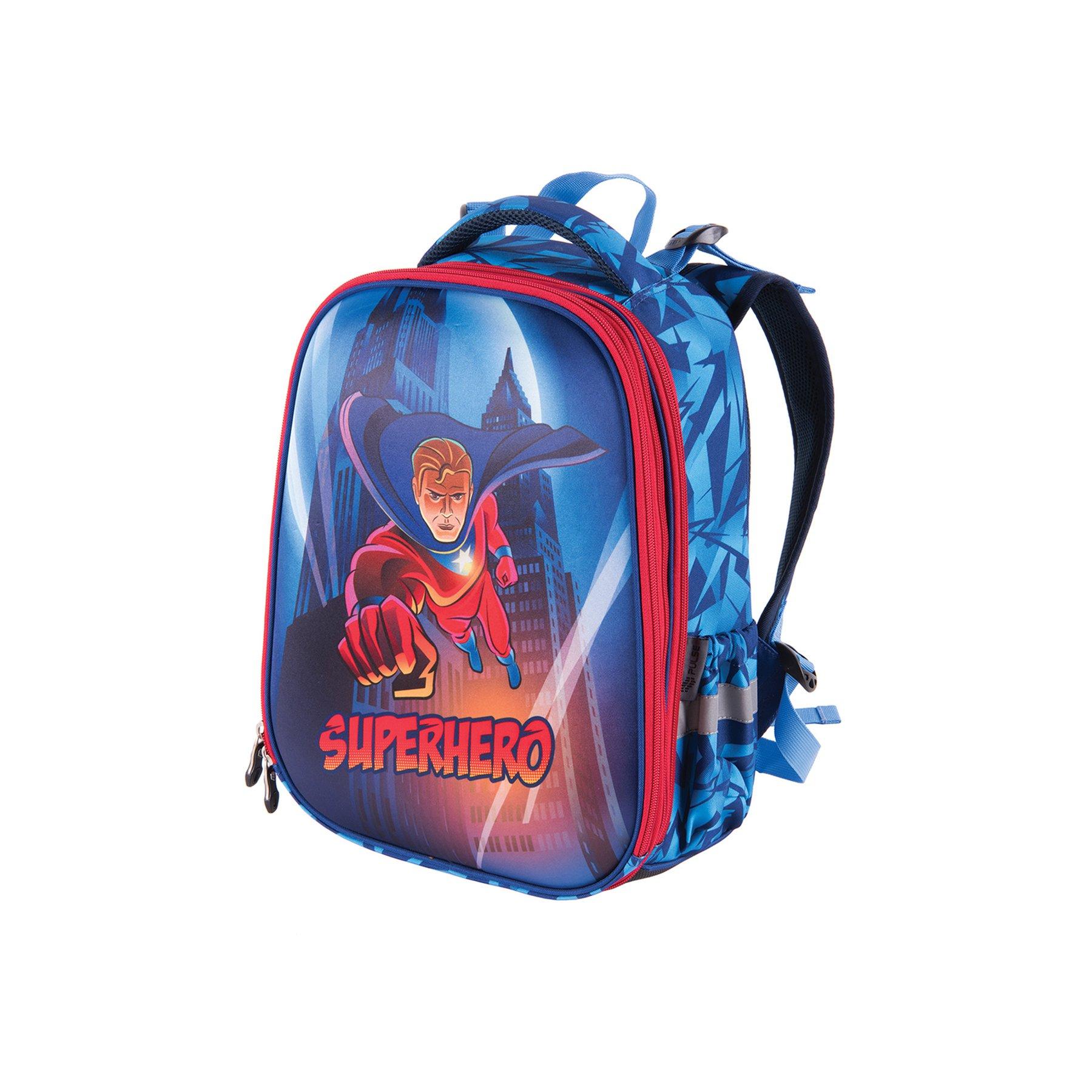 Pulse Раница Anatomic Cube - Superhero, синьо-червена | JAR Computers Pulse Раница Anatomic Cube - Superhero, синьо-червена