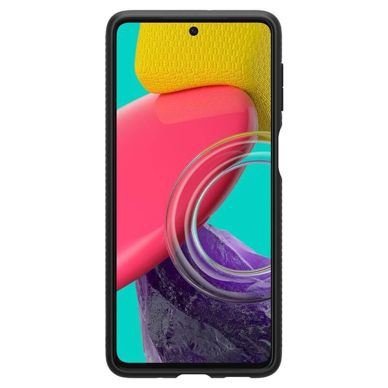 Силиконов (TPU) калъф с висока степен на защита за Samsung Galaxy M53 5G - Spigen Liquid Air Case (черен) | JAR Computers Силиконов (TPU) калъф с висока степен на защита за Samsung Galaxy M53 5G - Spigen Liquid Air Case (черен)