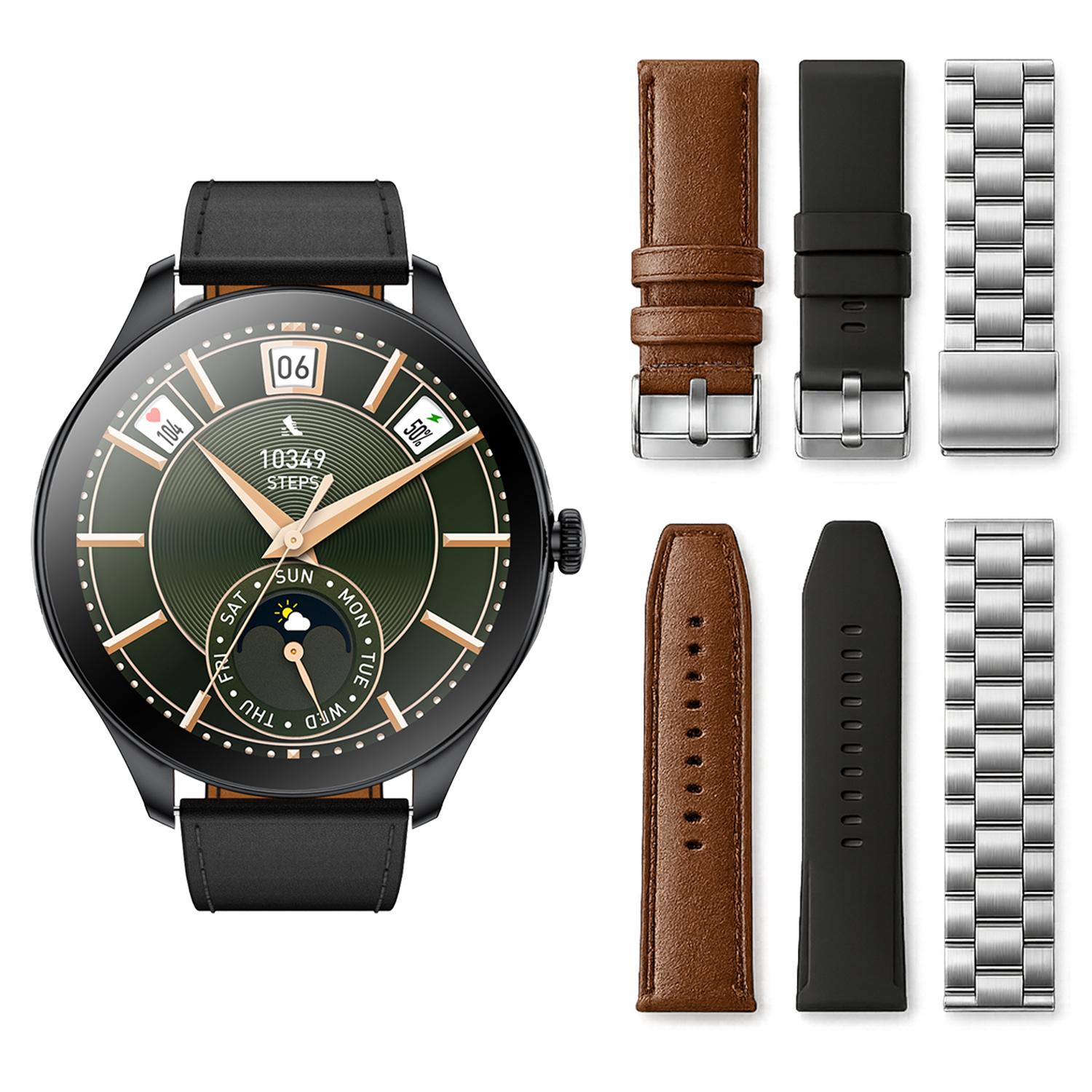 Смарт часовник Kalobee SK42 Box: SET 3 каишки, AMOLED OEM /сив+черно/ | JAR Computers Смарт часовник Kalobee SK42 Box: SET 3 каишки, AMOLED OEM /сив+черно/