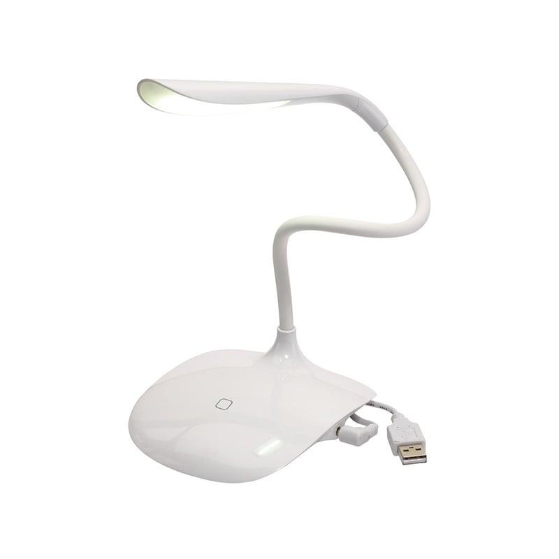 TOPS Настолна лампа Swan, LED, USB, бяла | JAR Computers TOPS Настолна лампа Swan, LED, USB, бяла