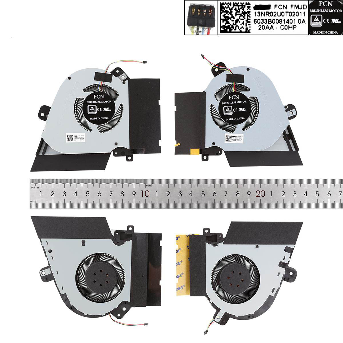 Вентилатор за лаптоп (CPU Fan) Asus Rog Zephyrus  GX502GW GX502LWS 12V Ляв + Десен | JAR Computers Вентилатор за лаптоп (CPU Fan) Asus Rog Zephyrus  GX502GW GX502LWS 12V Ляв + Десен