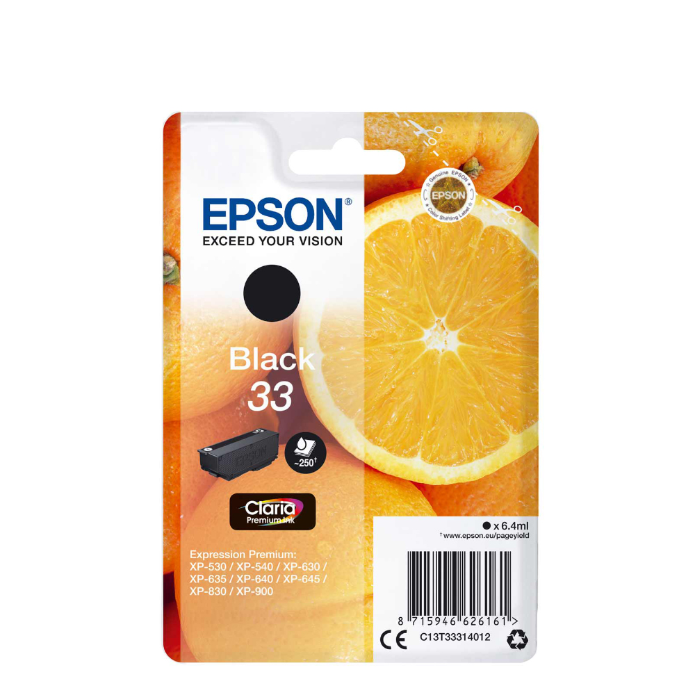 XP 530/630/635/830 SERIES 33 INK CRTR PHOTO BLACK (EPST334140)