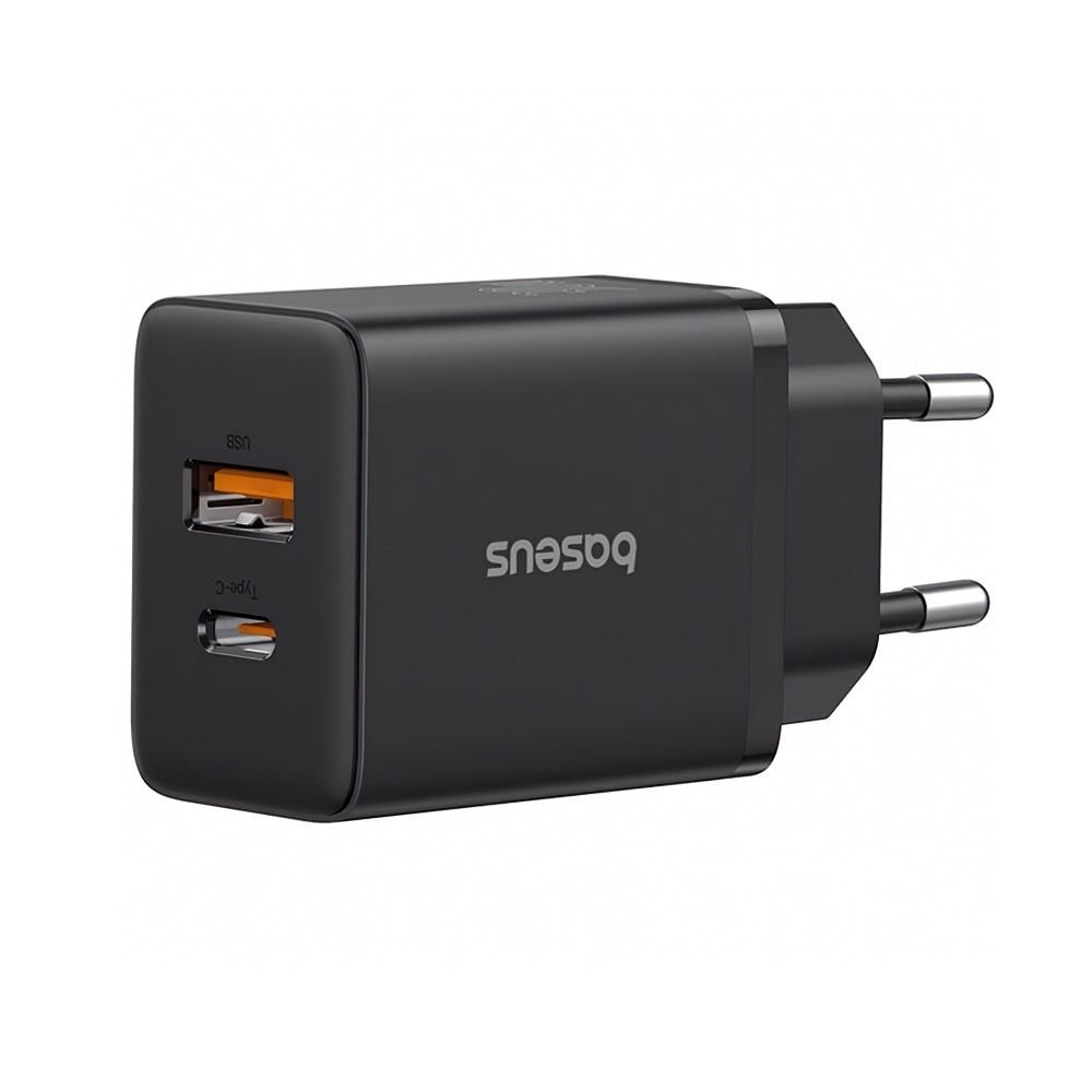 захранване за ел. мрежа с USB-A и USB-C изходи и технология за бързо зареждане - Baseus GaN 5 Cube Pro Fast Wall Charger PD 30W (черен) | JAR Computers захранване за ел. мрежа с USB-A и USB-C изходи и технология за бързо зареждане - Baseus GaN 5 Cube Pro Fast Wall Charger PD 30W (черен)