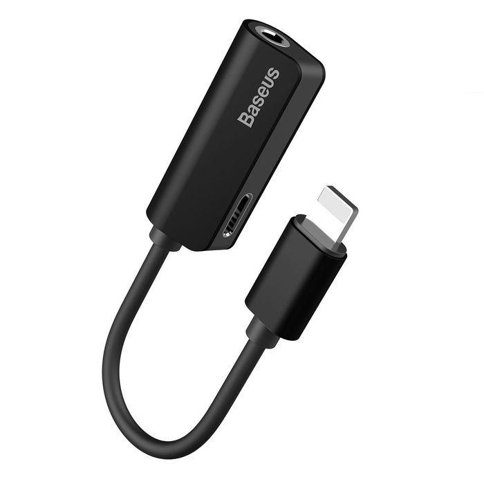 Baseus Lightning & Audio Adapter - Lightning адаптер с Lightning порт и 3.5 мм аудио вход за устройства с Lightning порт | JAR Computers Baseus Lightning & Audio Adapter - Lightning адаптер с Lightning порт и 3.5 мм аудио вход за устройства с Lightning порт