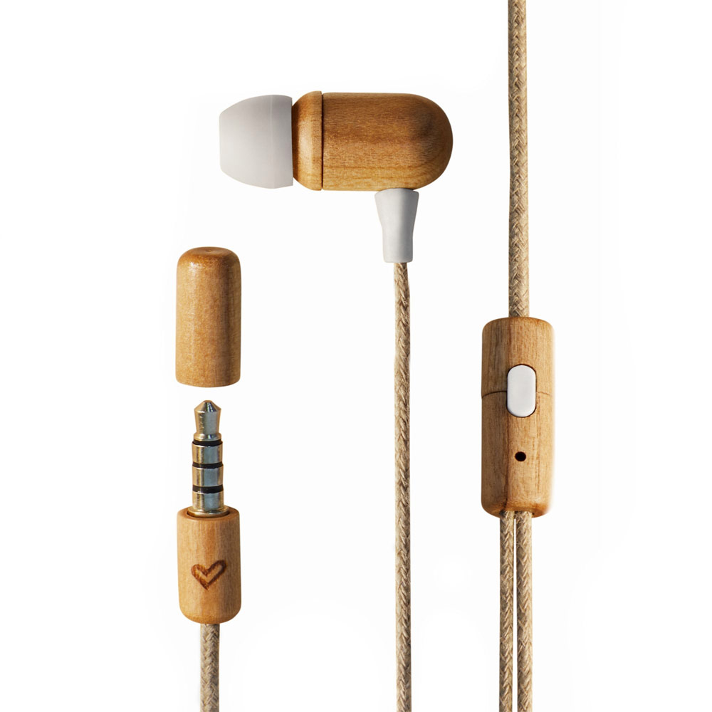 Energy sistem ECO слушалки от черешово дърво, 3,5 мм жак, микрофон