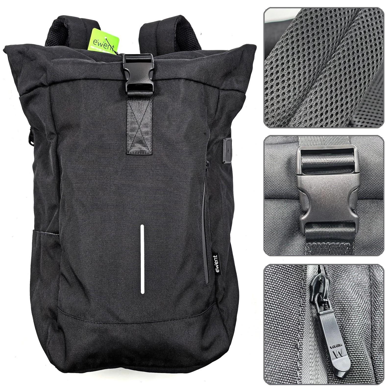 Ewent EW2536 TRENDY ROLL раница за лаптоп 17.3" от водоустойчив Oxford 900D материал | JAR Computers Ewent EW2536 TRENDY ROLL раница за лаптоп 17.3" от водоустойчив Oxford 900D материал