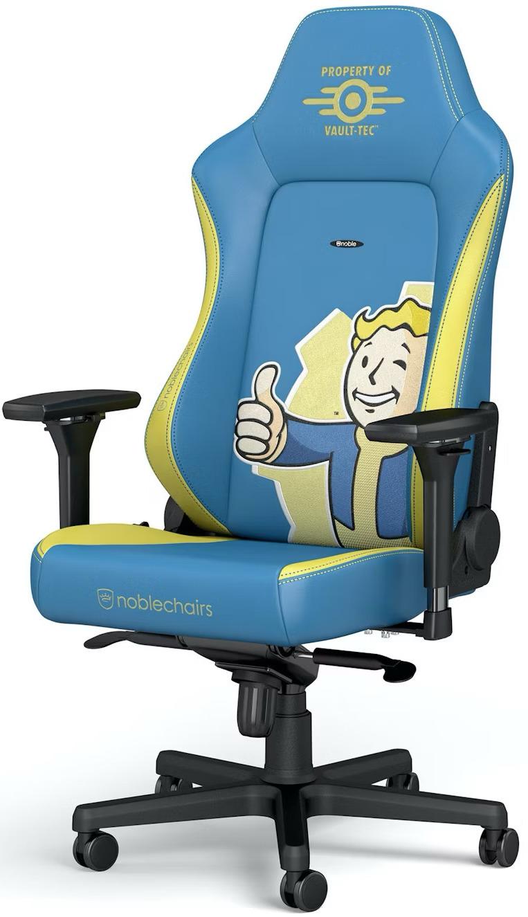 Гейминг стол noblechairs - HERO Fallout Vault-Tec Edition, син | JAR Computers Гейминг стол noblechairs - HERO Fallout Vault-Tec Edition, син