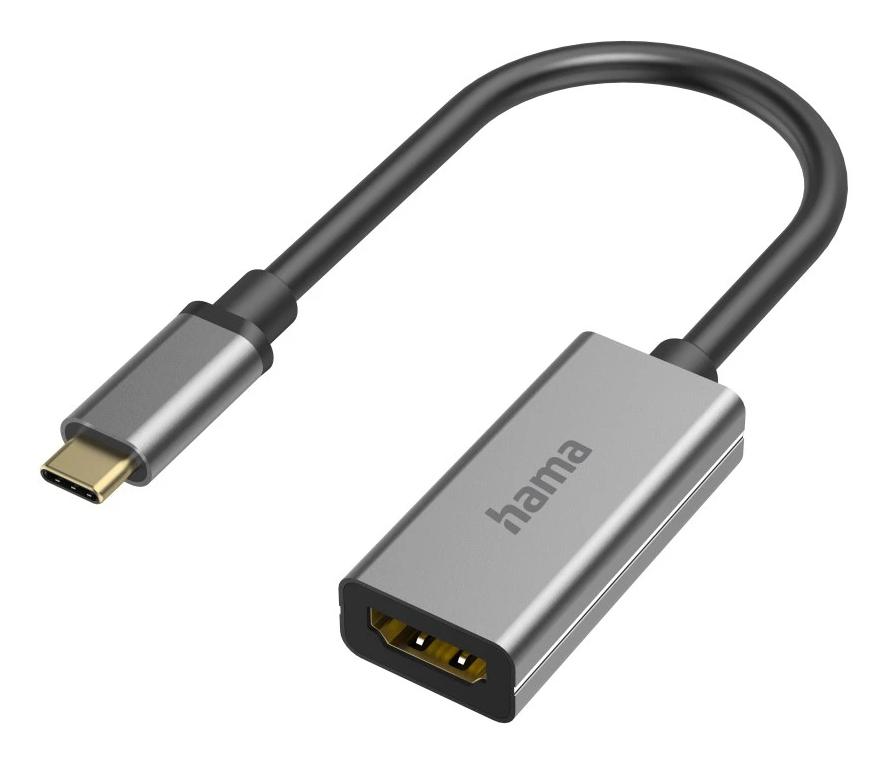 Hama 00200303 кабелен преобразувател мъжко/женско USB-C HDMI Сив | JAR Computers Hama 00200303 кабелен преобразувател мъжко/женско USB-C HDMI Сив