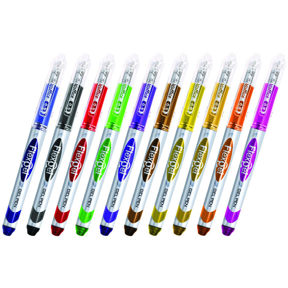 Химикалка FO-Gel022 Flex Gel оп.10 цвята