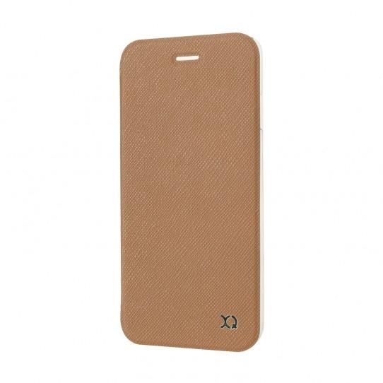 Хоризонтален текстилен калъф, тип портфейл за iPhone 6, iPhone 6S - Xqisit Flap Cover Adour (кафяв) | JAR Computers Хоризонтален текстилен калъф, тип портфейл за iPhone 6, iPhone 6S - Xqisit Flap Cover Adour (кафяв)