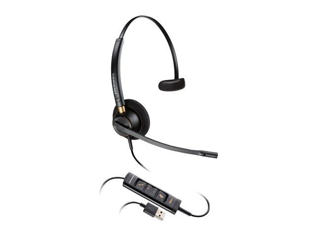 HP Poly EncorePro 515-M EncorePro 500 series headset on-ear wired active noise cancelling USB-A black Certified for Microsoft Team | JAR Computers HP Poly EncorePro 515-M EncorePro 500 series headset on-ear wired active noise cancelling USB-A black Certified for Microsoft Team