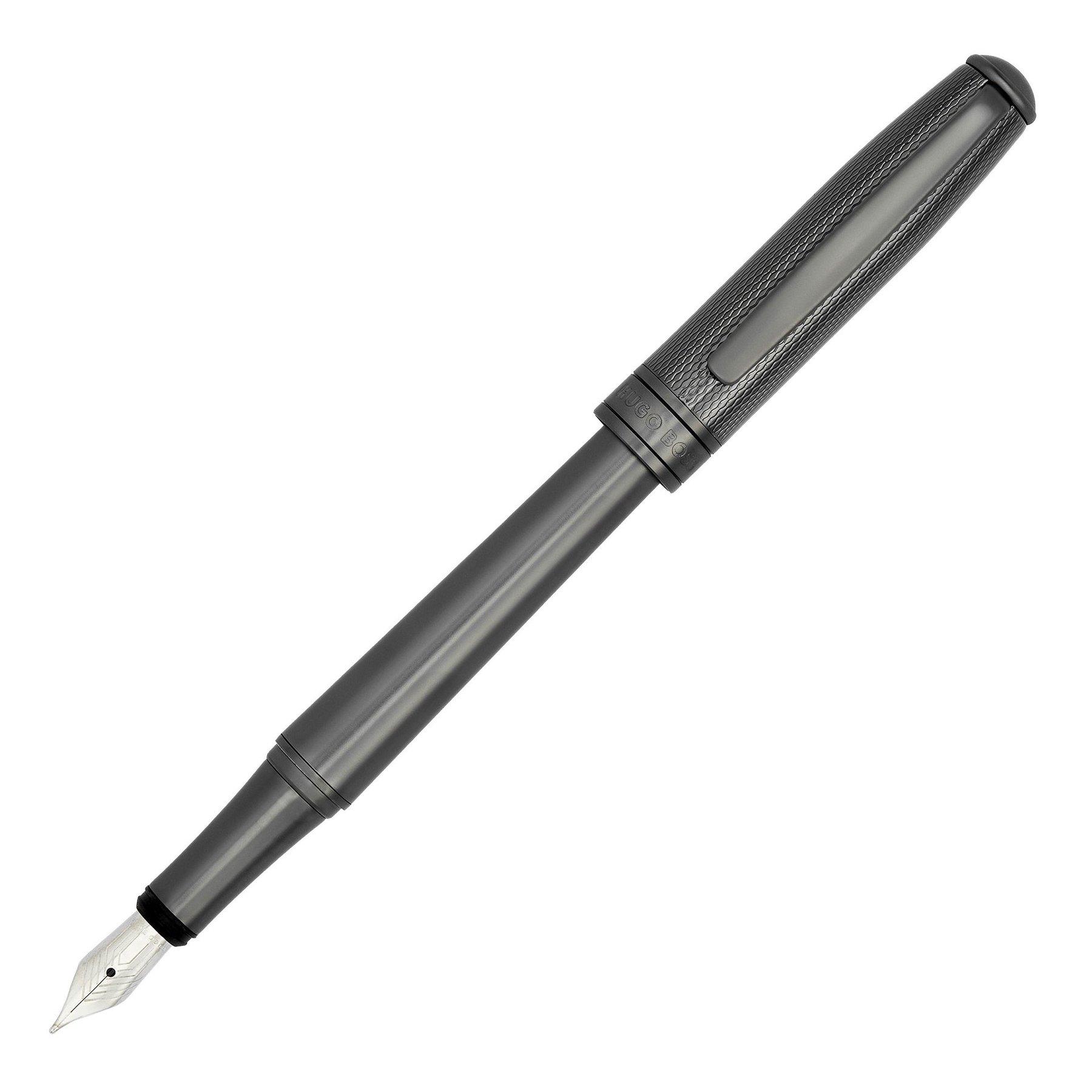 Hugo Boss Писалка Essential Metal, в кутия, хром