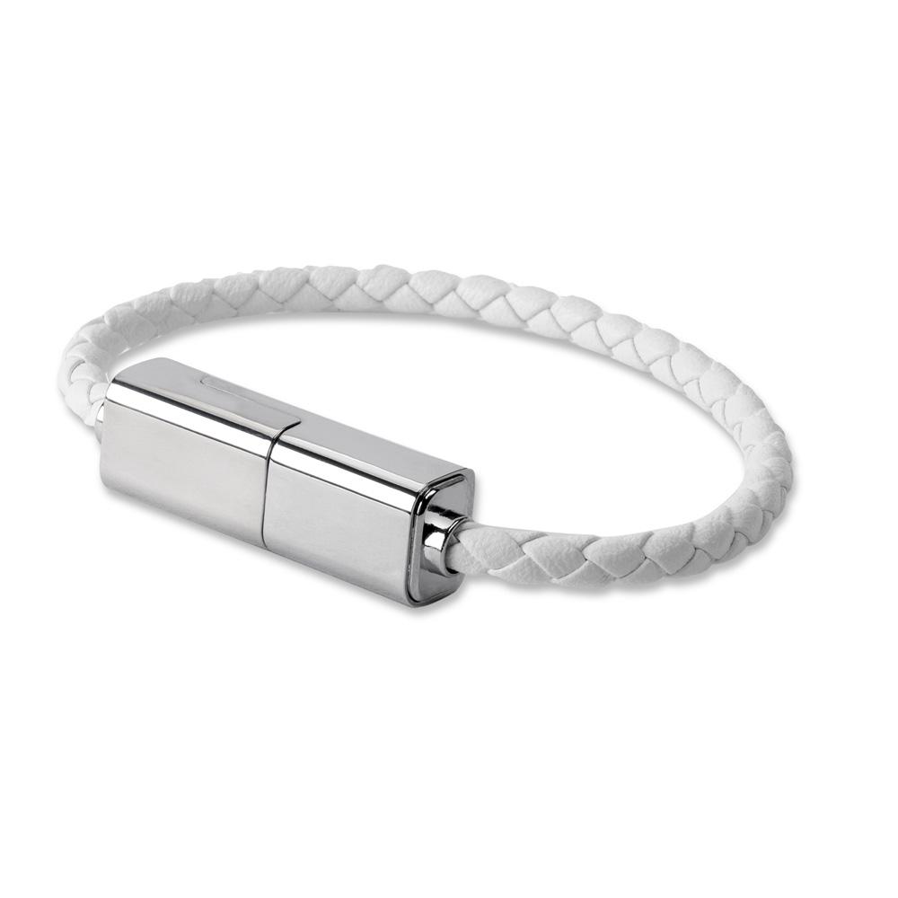 Кабел тип гривна за устройства с USB-C (бял) - 4smarts USB-C Charging Wristband (размер S) | JAR Computers Кабел тип гривна за устройства с USB-C (бял) - 4smarts USB-C Charging Wristband (размер S)