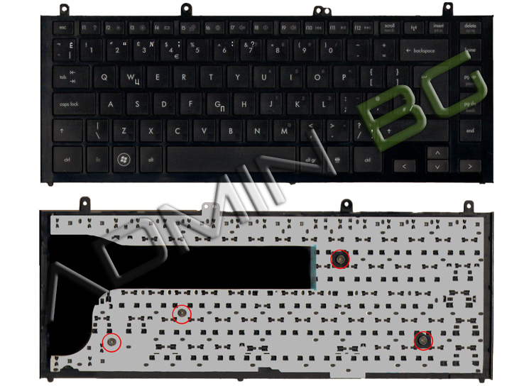 Клавиатура за лаптоп HP ProBook 4320S 4321S 4326S Black Frame Black US/UK | JAR Computers Клавиатура за лаптоп HP ProBook 4320S 4321S 4326S Black Frame Black US/UK