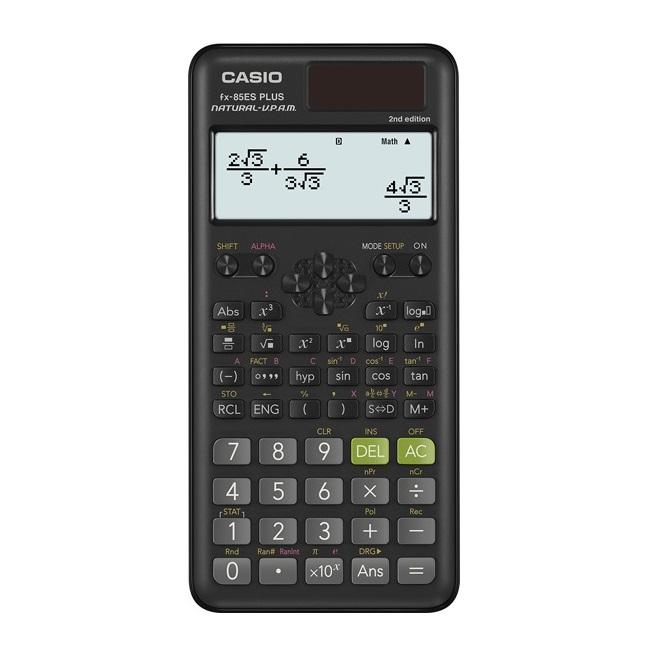 Научен калкулатор CASIO fx-85ES PLUS-2, 10+2 dgt, 252 функции, 162х77х11.1 мм, черен | JAR Computers Научен калкулатор CASIO fx-85ES PLUS-2, 10+2 dgt, 252 функции, 162х77х11.1 мм, черен