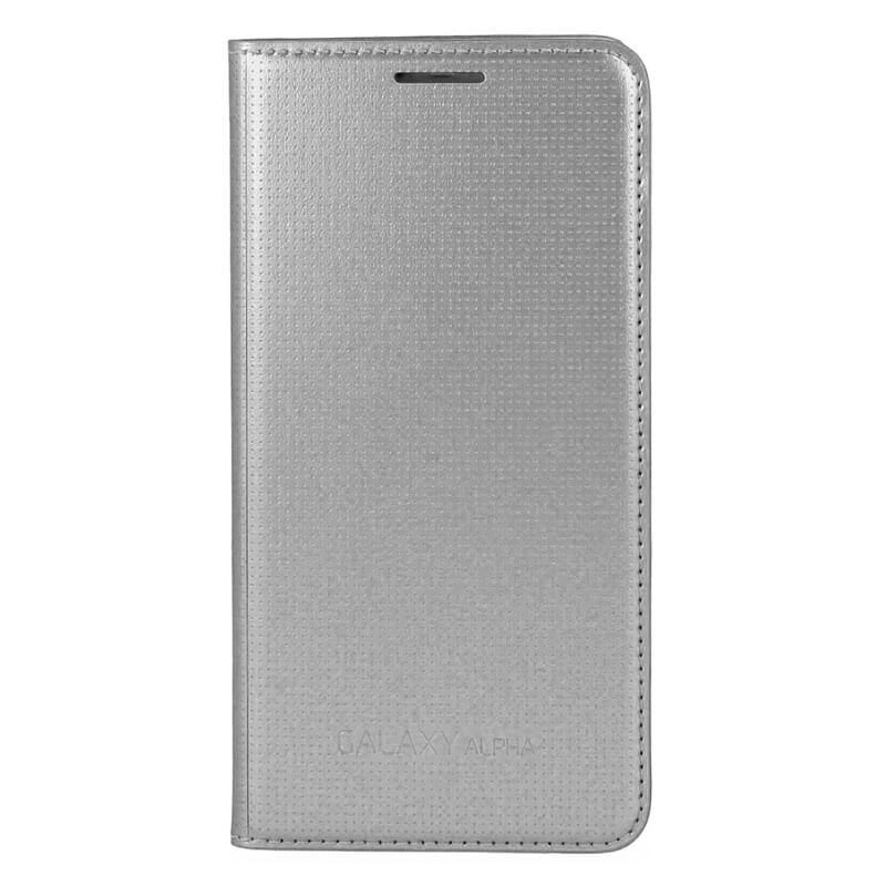 Оригинален кожен калъф за Samsung Galaxy Alpha - Samsung Flip Wallet Cover EF-FG850B (сребрист) | JAR Computers Оригинален кожен калъф за Samsung Galaxy Alpha - Samsung Flip Wallet Cover EF-FG850B (сребрист)