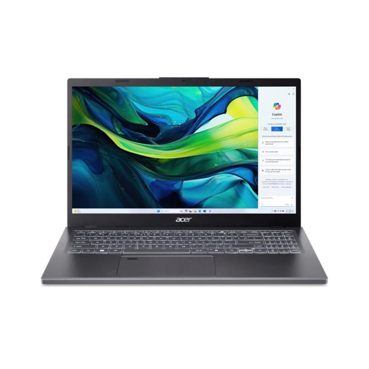 Acer Aspire 15 A15-61M-R72A AMD Ryzen™ 5 8640HS Laptop 39.6 cm (15.6") Full HD 16 GB DDR5-SDRAM 512 GB SSD Wi-Fi 6E (802.11ax) Windows 11 Home Grey | JAR Computers Acer Aspire 15 A15-61M-R72A AMD Ryzen™ 5 8640HS Laptop 39.6 cm (15.6") Full HD 16 GB DDR5-SDRAM 512 GB SSD Wi-Fi 6E (802.11ax) Windows 11 Home Grey
